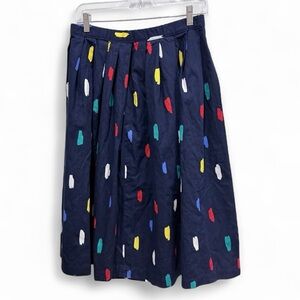 Vintage handmade pleated waist skirt w/stretch waistband size estimate medium